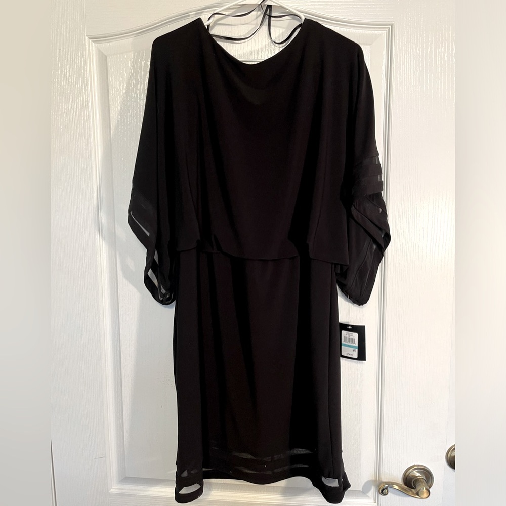J H Black Dress Size 16 NWT